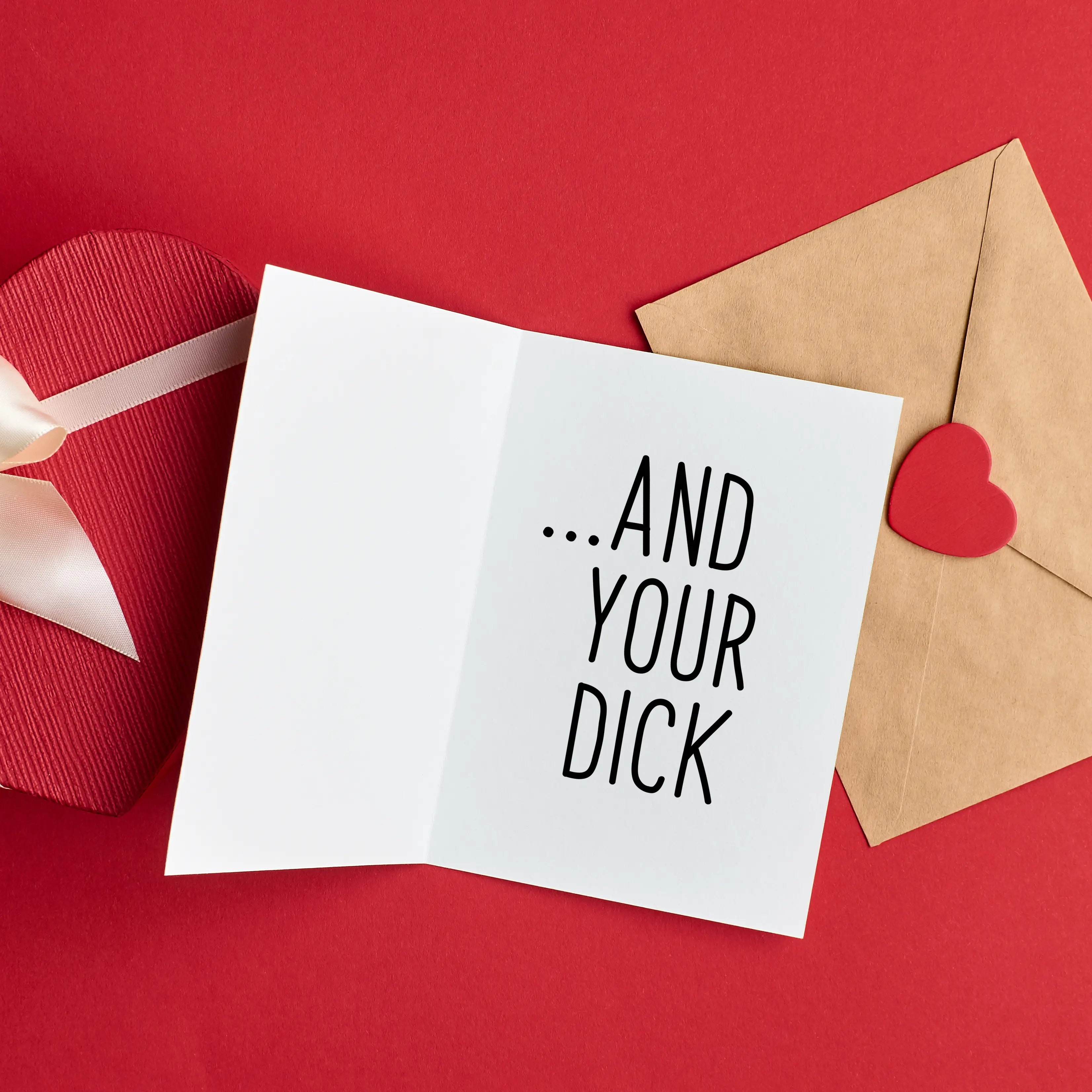 Картичка „I LOVE YOU...AND YOUR D*CK“
