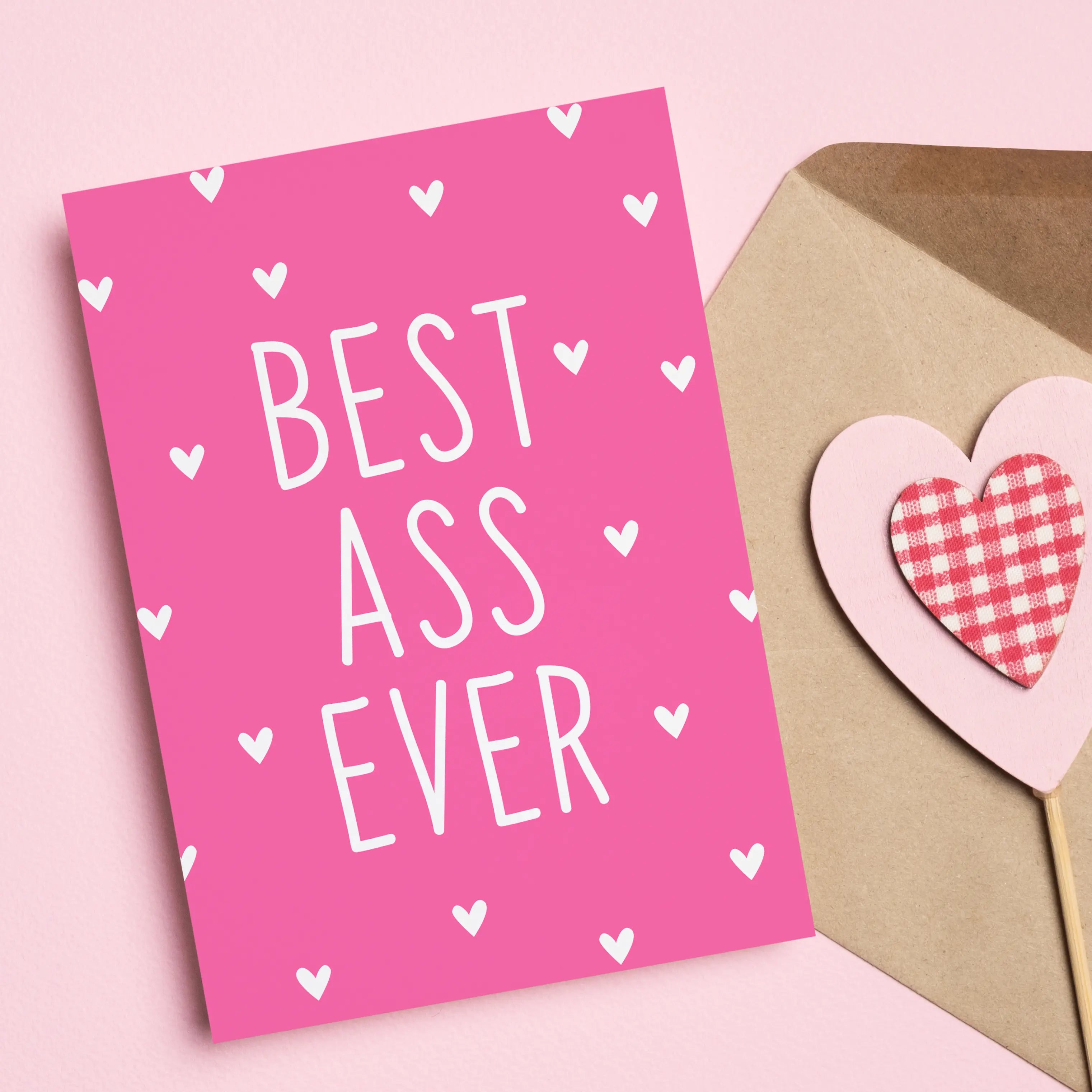 Картичка „BEST A*S EVER“