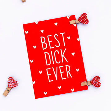 Картичка „BEST D*CK EVER“