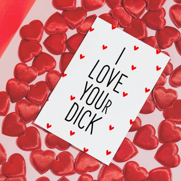 Картичка „I LOVE YOUR D*CK“