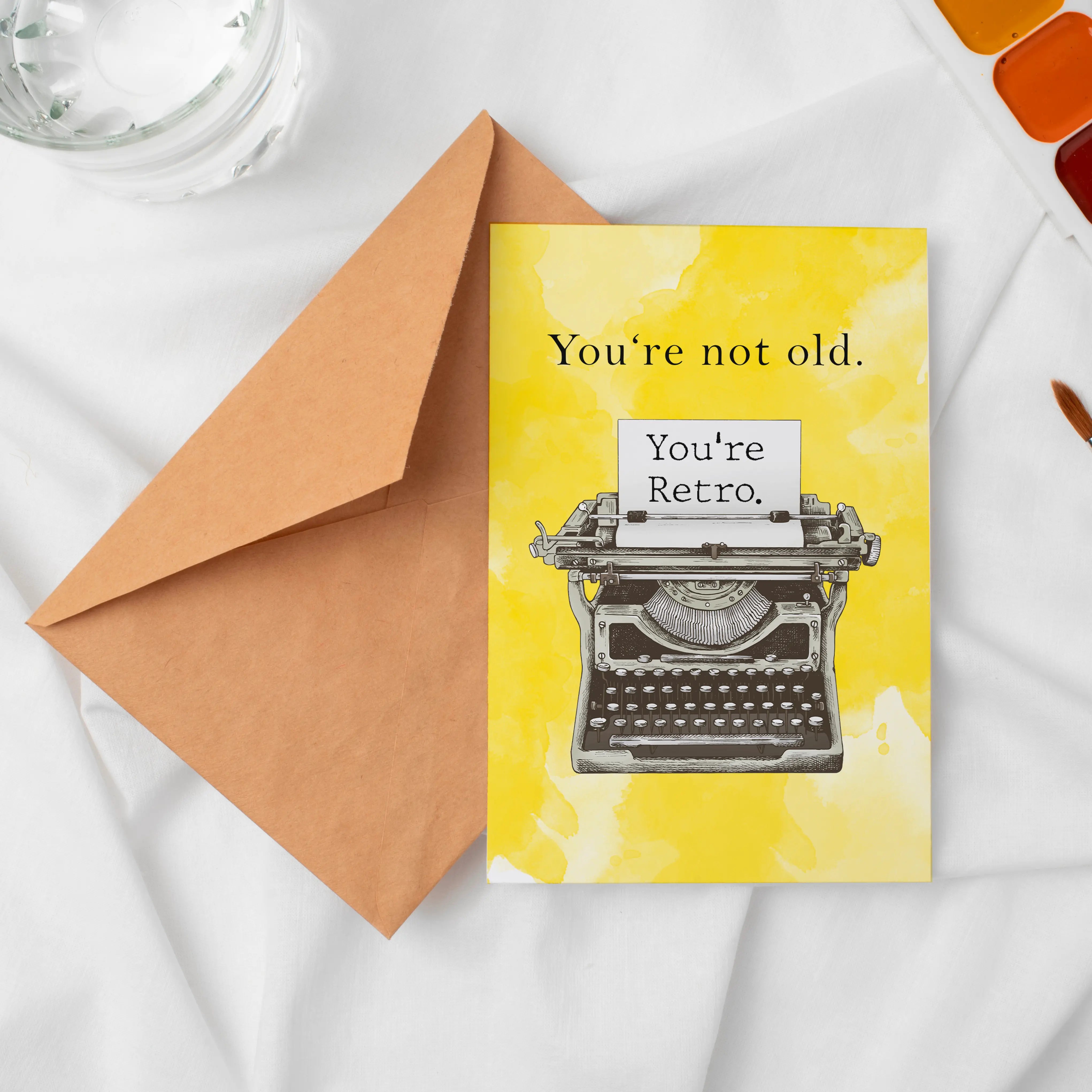 Картичка "You're not old. You're retro"