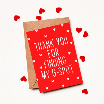 Картичка „Thank you for finding my g-spot“